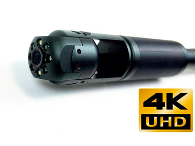 Caméra d'inspection sur perche télescopique 4K