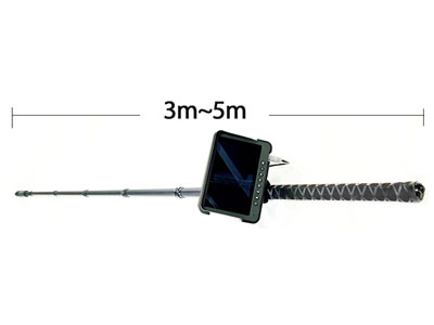 Caméra d'inspection sur perche télescopique 4K