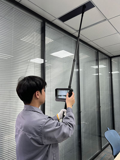 Caméra d'inspection sur perche télescopique 4K